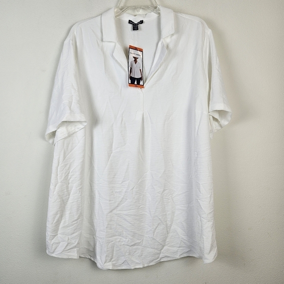 Bundle of 2 Hilary Radley Black White Shirts Size XXL NWT - Picture 1 of 8